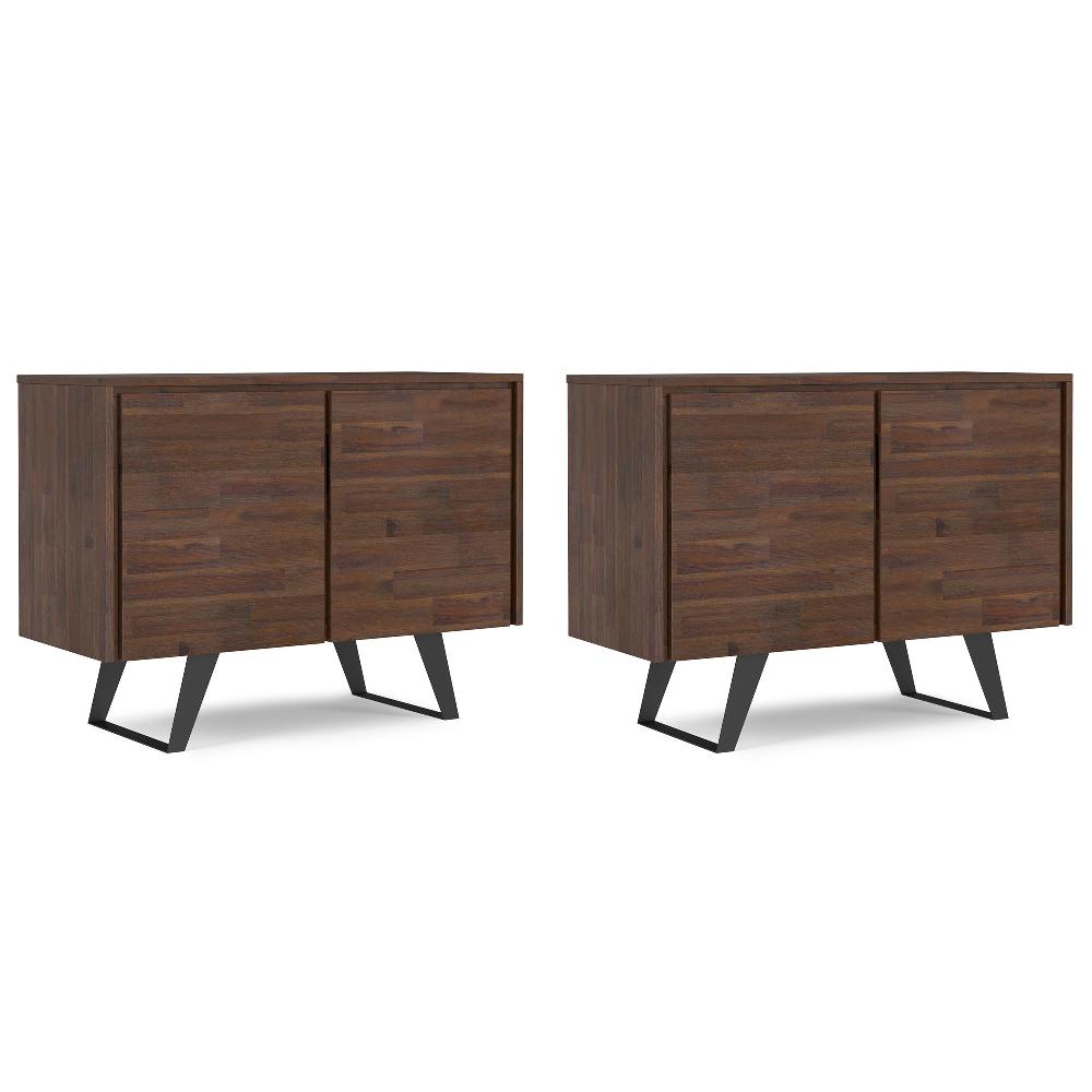 simpli home 40 inch Storage Cabinet (Set of 2)