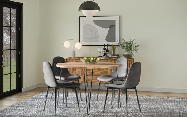 Simpli Home 45 Inch Round Dining Table In Mango