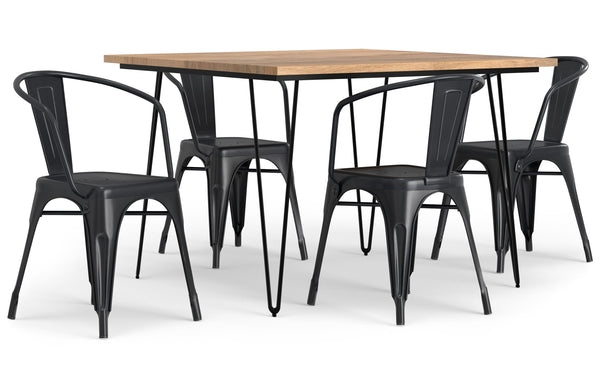 Simpli Home 5 Pc Dining Set In Mango