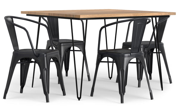 Simpli Home 5 Pc Dining Set In Mango