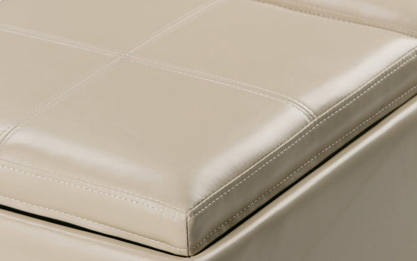 Simpli Home 5 Pc Storage Ottoman In Cream