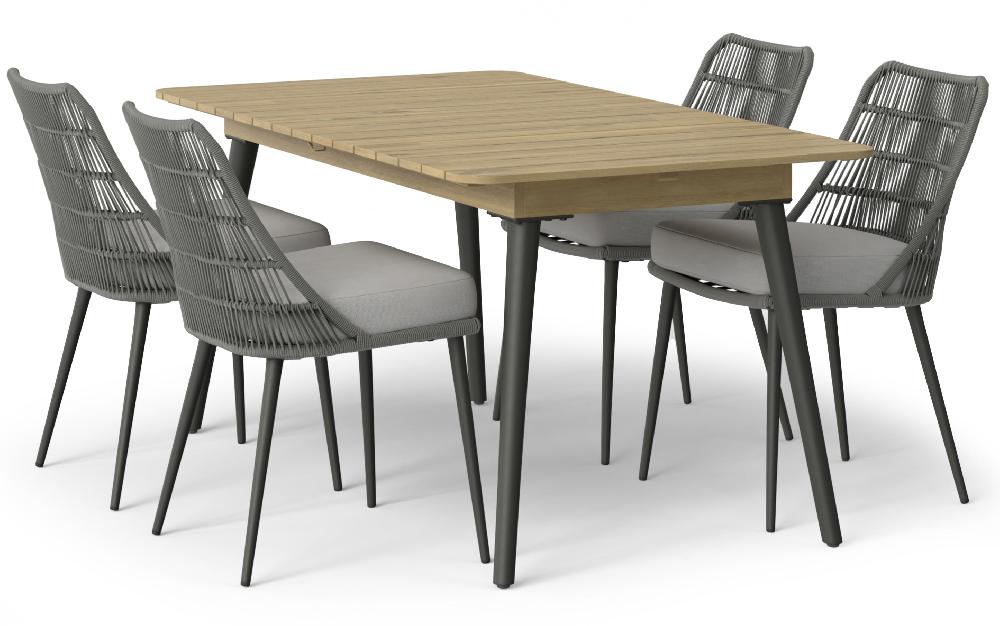 simpli home 5 Piece Outdoor Dining Set