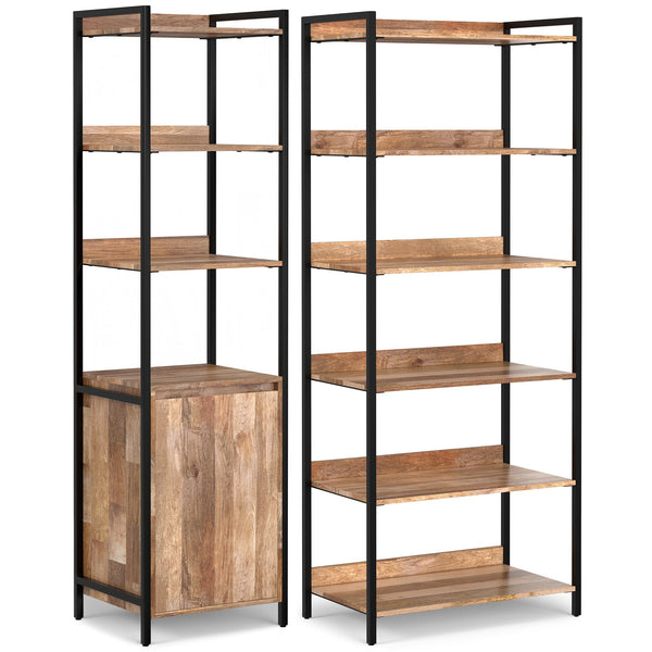 Simpli Home 50 Inch Bookcase 2-piece Set