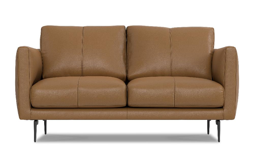 simpli home 60 inch Loveseat in Genuine Leather