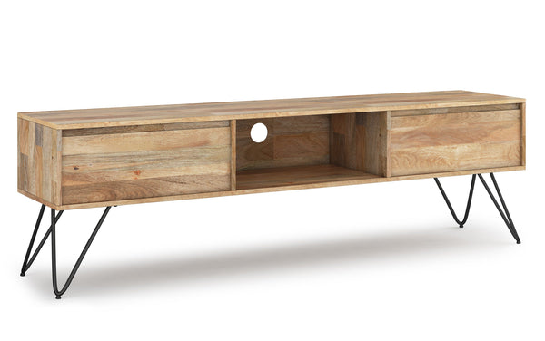 Simpli Home 68 Inch TV Media Stand In Mango