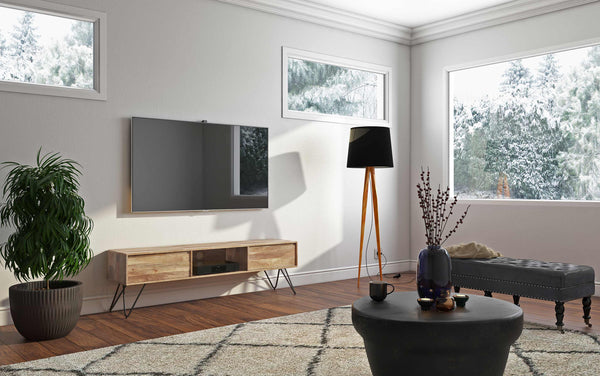 Simpli Home 68 Inch TV Media Stand In Mango