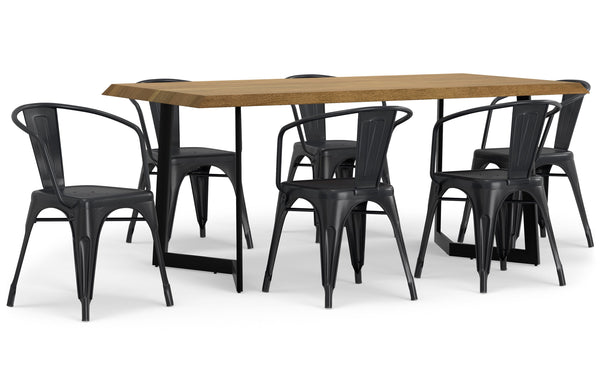 Simpli Home 7 Pc Dining Set In Mango