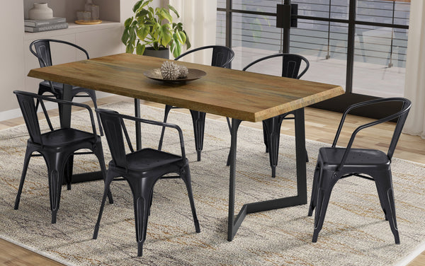 Simpli Home 7 Pc Dining Set In Mango