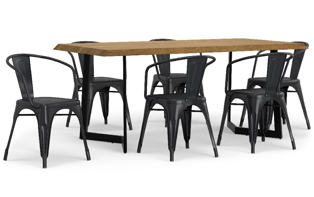 simpli home 7 Pc Dining Set in Mango