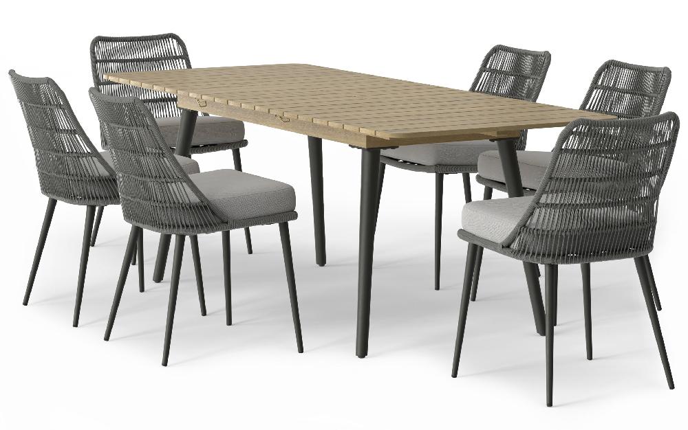 simpli home 7 Piece Outdoor Dining Set