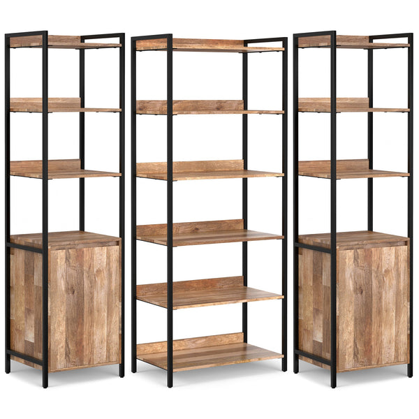 Simpli Home 70 Inch Bookcase 3-piece Set