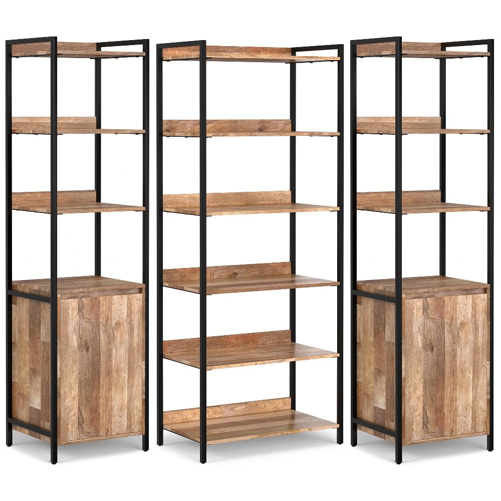 simpli home 70 inch Bookcase 3-piece Set