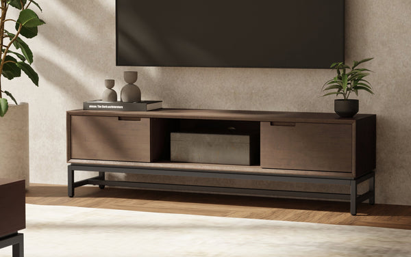 Simpli Home 72 Inch Low TV Stand