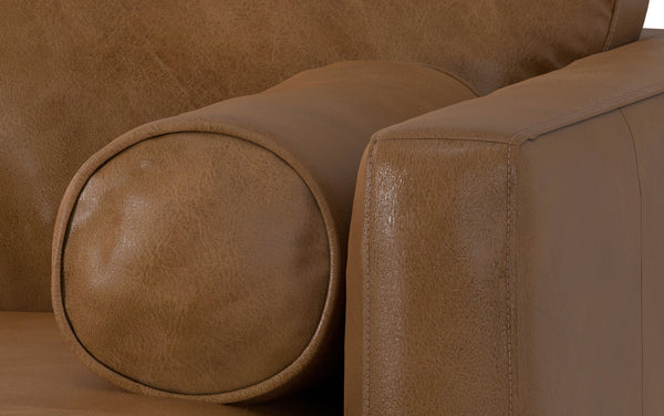 Simpli Home 72 Inch Sofa In Genuine Leather