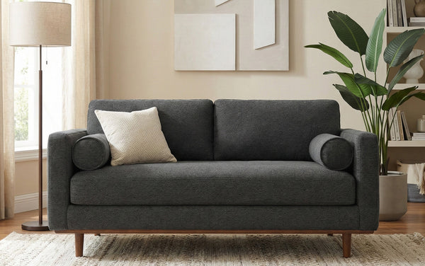 Simpli Home 72 Inch Sofa In Woven-Blend Fabric