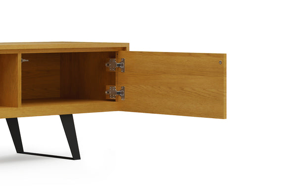 Simpli Home 72 Inch TV Media Stand In Oak