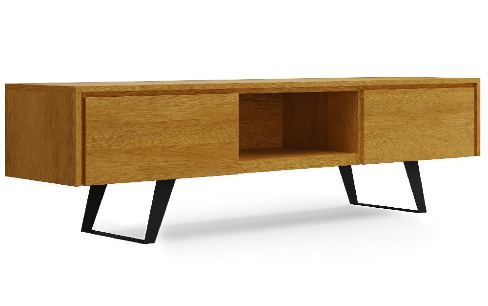 simpli home 72 inch TV Media Stand in Oak