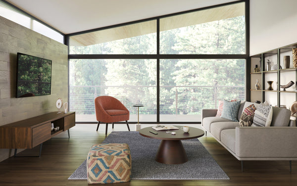 Simpli Home 72 Inch TV Media Stand In Walnut