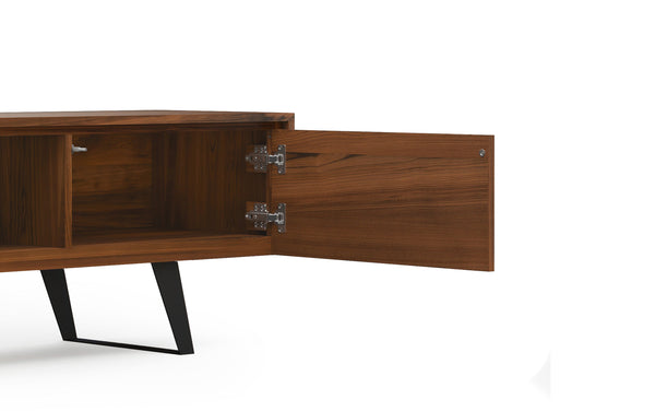 Simpli Home 72 Inch TV Media Stand In Walnut