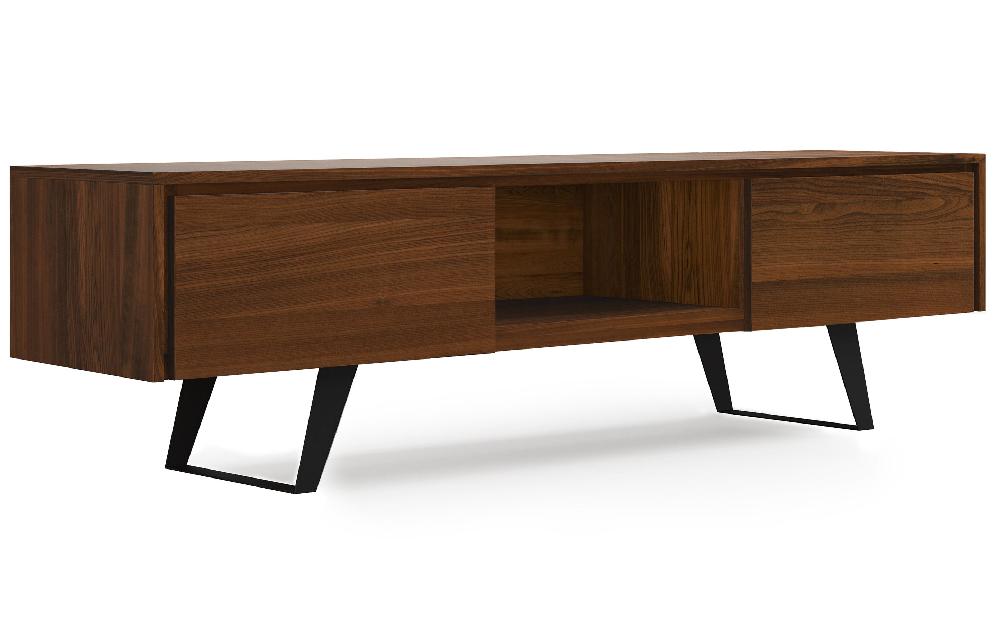 simpli home 72 inch TV Media Stand in Walnut