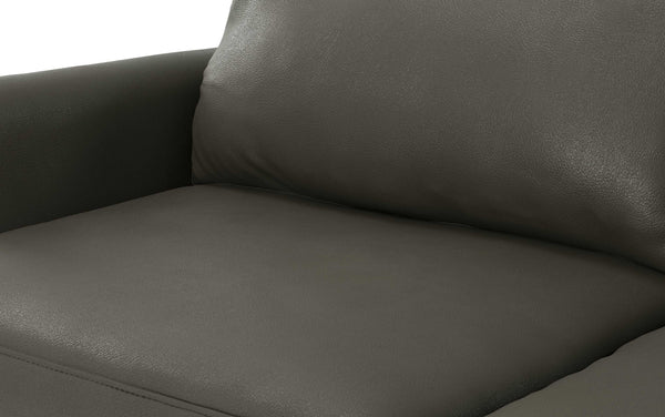 Simpli Home 76 Inch Sofa In Genuine Leather