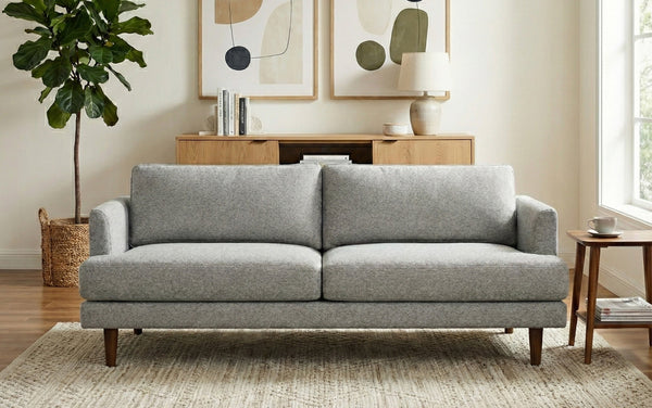 Simpli Home 76 Inch Sofa In Woven-Blend Fabric