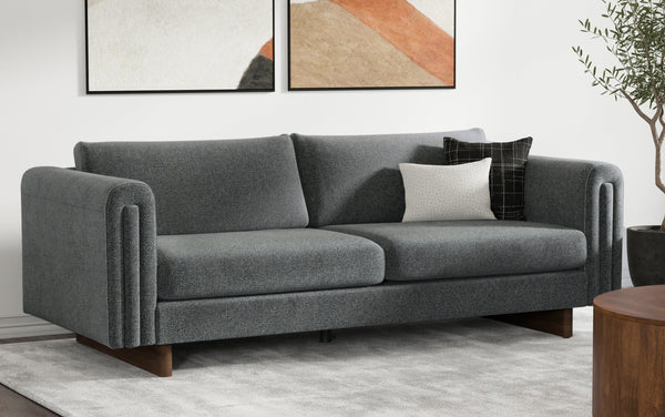 simpli Home 84 Inch Sofa In Performance Fabric