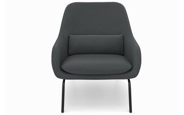 Simpli Home Accent Chair In Steel Grey