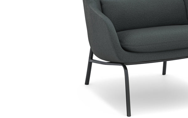 Simpli Home Accent Chair In Steel Grey