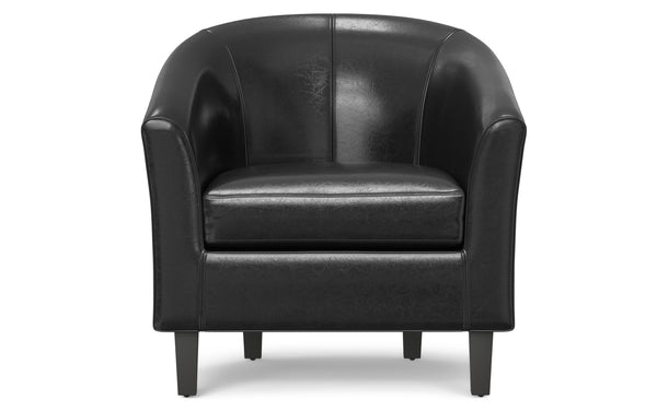 Simpli Home Accent Chair In Vegan Leather
