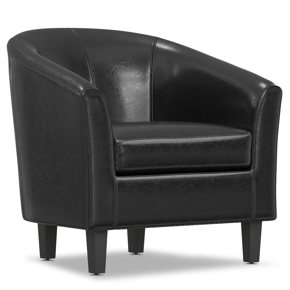 simpli home Accent Chair in Vegan Leather