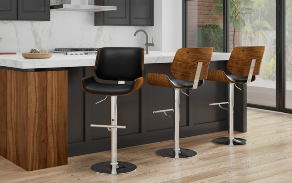 Simpli Home Adjustable Swivel Bar Stool