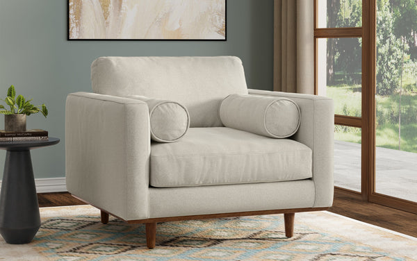 Simpli Home Arm Chair In Performance Fabric