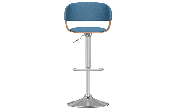 Simpli Home Bar Stool In Linen Style Fabric