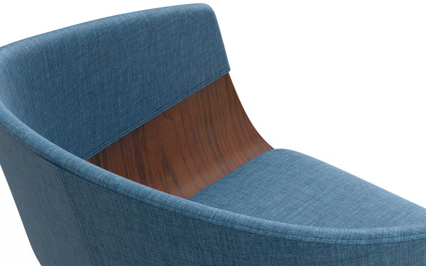 Simpli Home Bar Stool In Linen Style Fabric