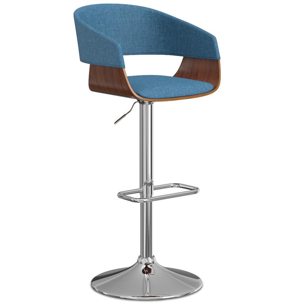 simpli home Bar Stool in Linen Style Fabric