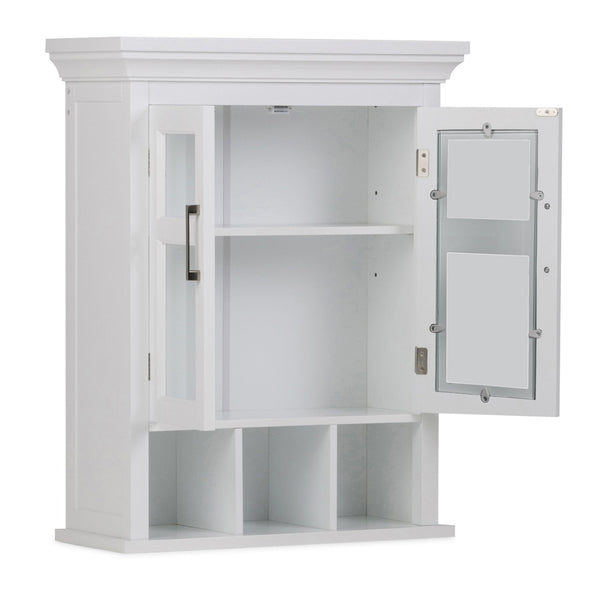 Simpli Home Bath Cabinet With Cubbies