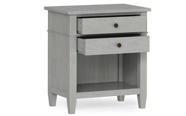 Simpli Home Bedside Table In Fog Grey