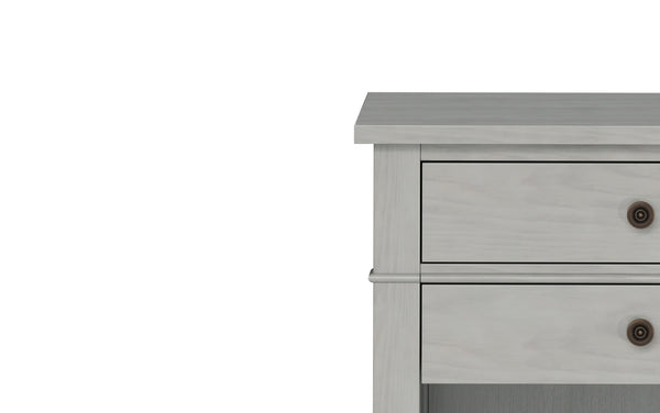 Simpli Home Bedside Table In Fog Grey