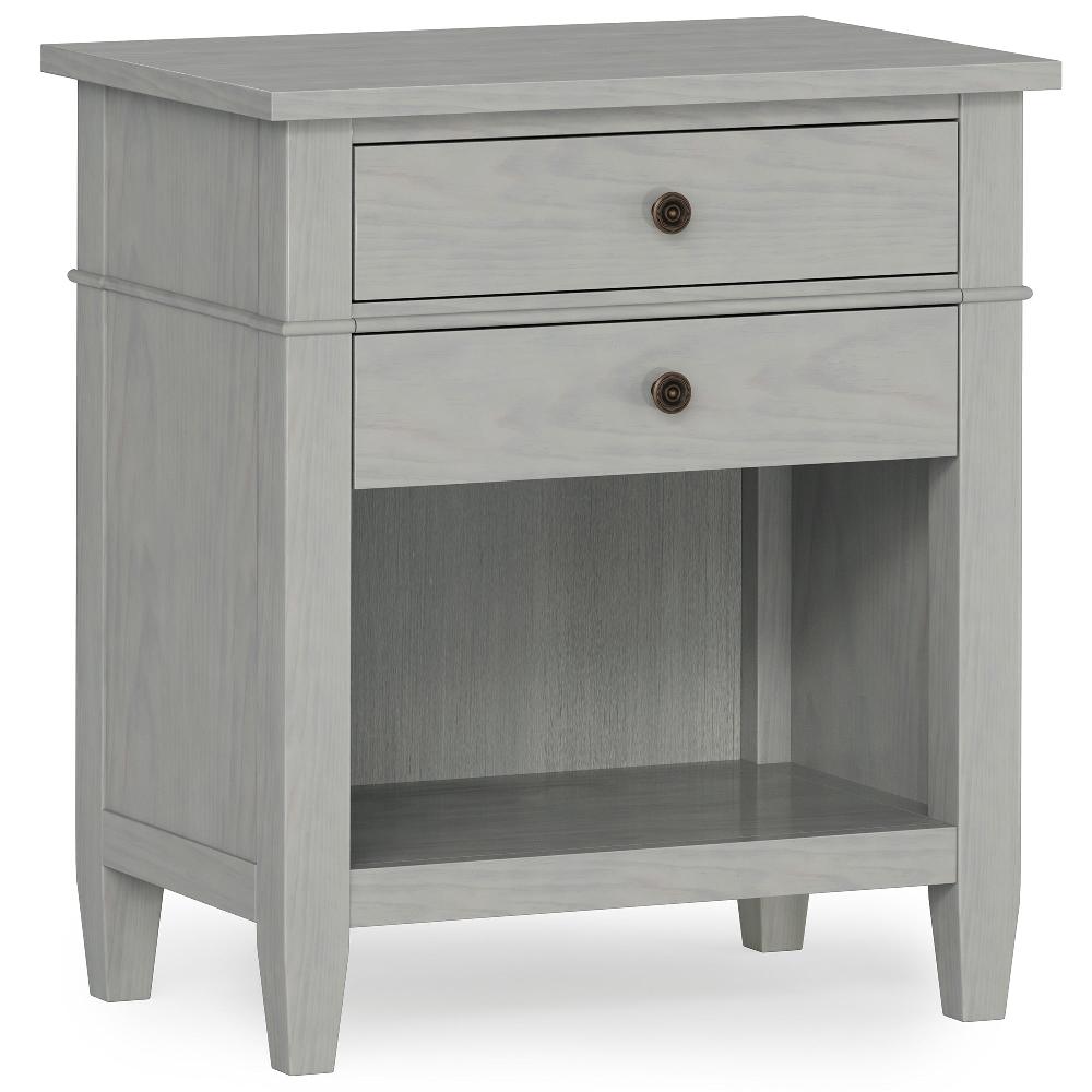 simpli home Bedside Table in Fog Grey