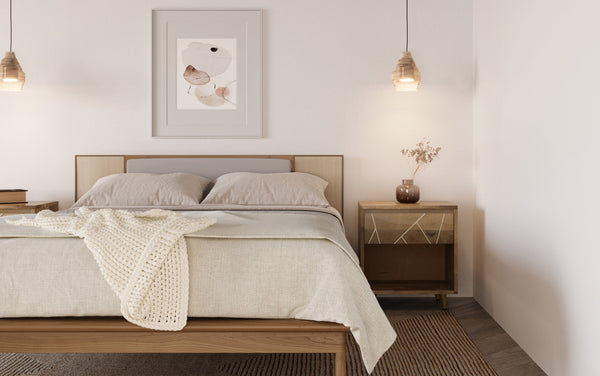 Simpli Home Bedside Table In Mango