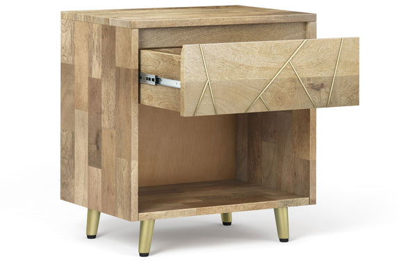 Simpli Home Bedside Table In Mango