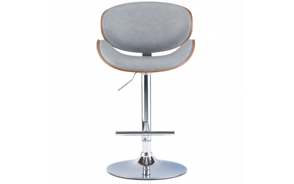 Simpli Home Bentwood Adjustable Swivel Bar Stool
