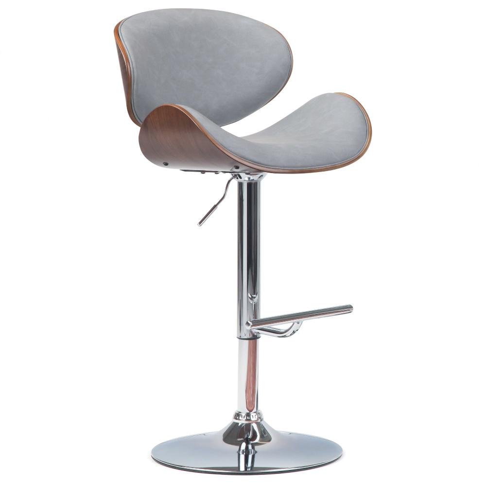 simpli home Bentwood Adjustable Swivel Bar Stool