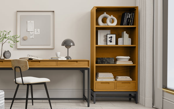 Simpli Home Bookcase In Oak