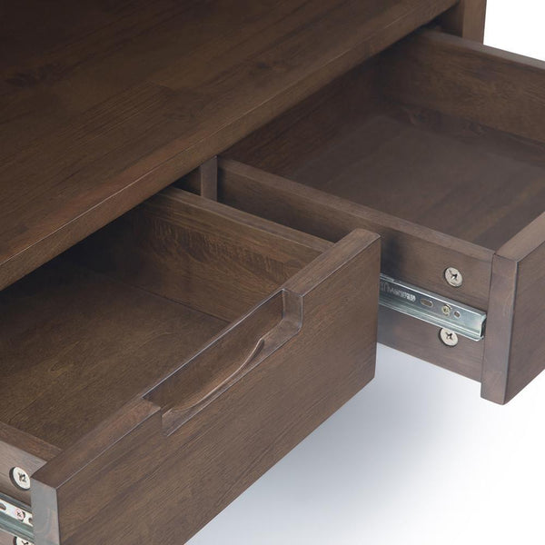 Simpli Home Bookcase In Rubberwood