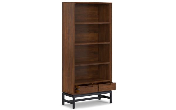 Simpli Home Bookcase In Walnut