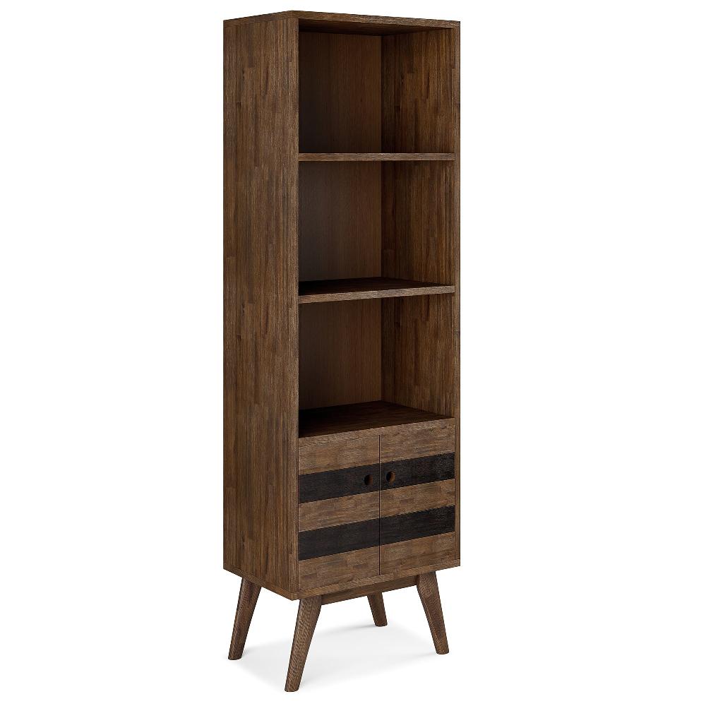 simpli home Bookcase with Storage in Acacia