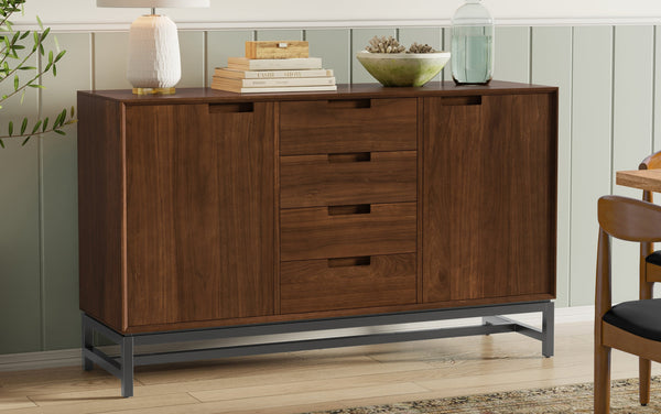 Simpli Home Buffet In Walnut