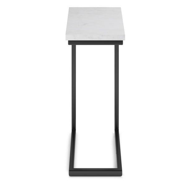 Simpli Home C Side Table With Genuine Marble Top